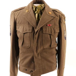 Chaqueta Ike de la 17.ª División Aerotransportada, de la Segunda Guerra Mundial, de 1944, ETR2003