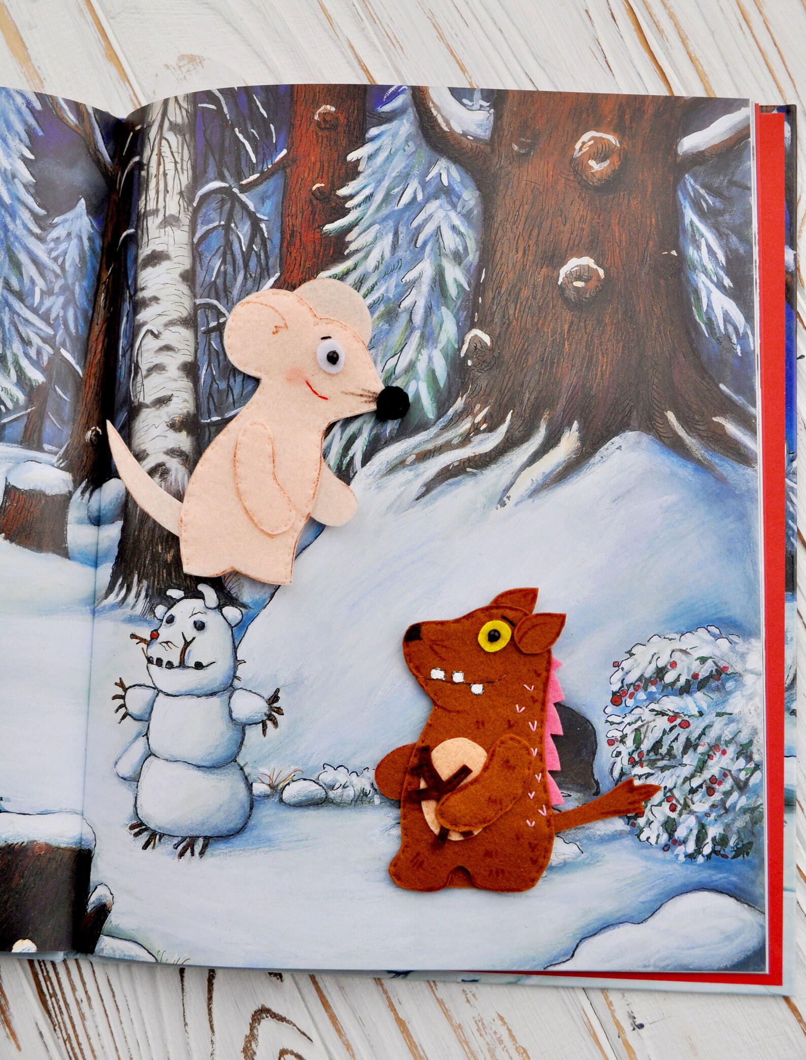 The Gruffalo Felt finger puppets Gruffalo's child. | Etsy
