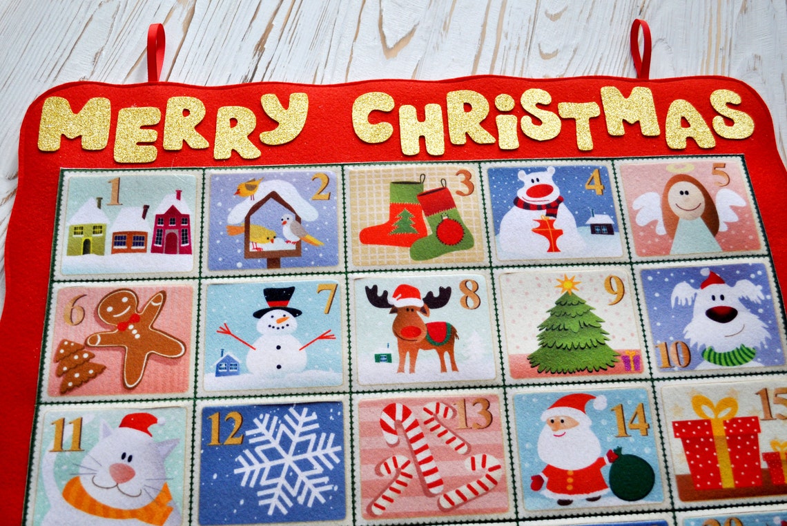 Calendrier de lAvent pour les enfants Jouets felt | Etsy