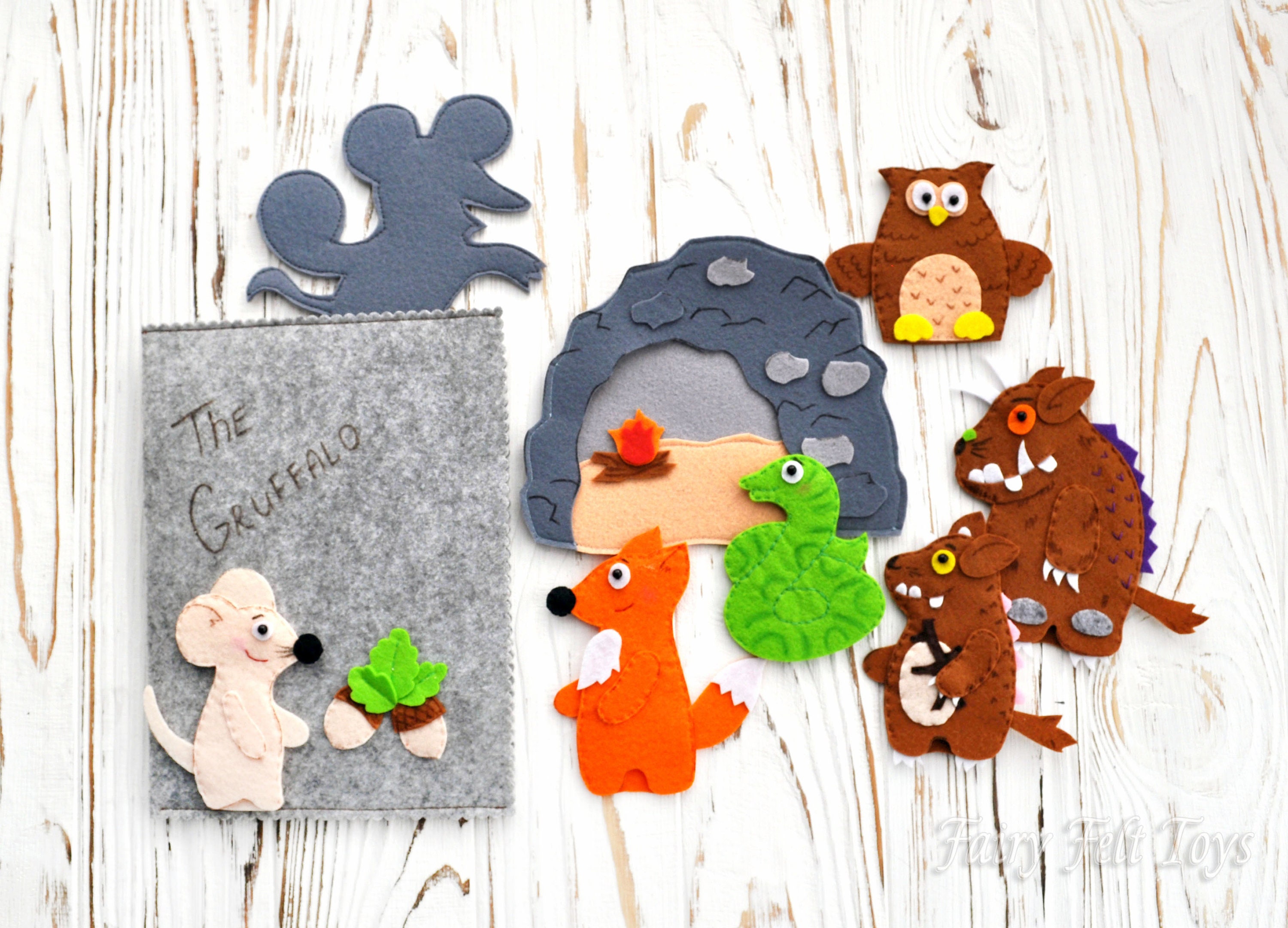 Gruffalo Finger puppet Felt toys | Etsy
