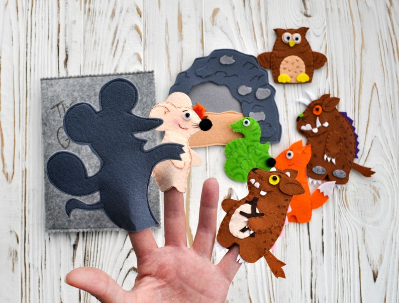 Gruffalo child Finger puppets set | Etsy