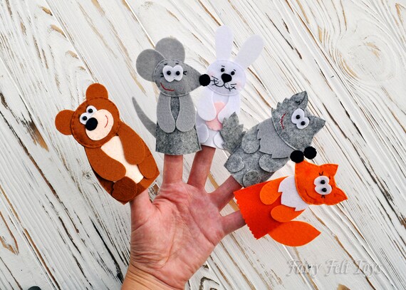woodland animal puppets
