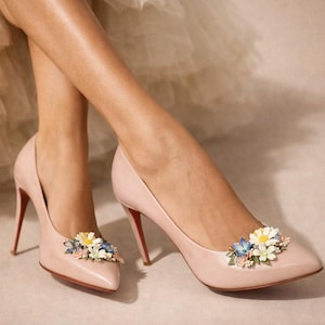 Meadow Shoe Clips – Floral Festival Accessory for Heels, Indian Wedding, Flamenco Fashion, Shoe Couture, Boho Style Bride, Schuhclips