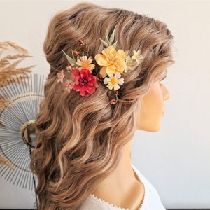 flower hair pins