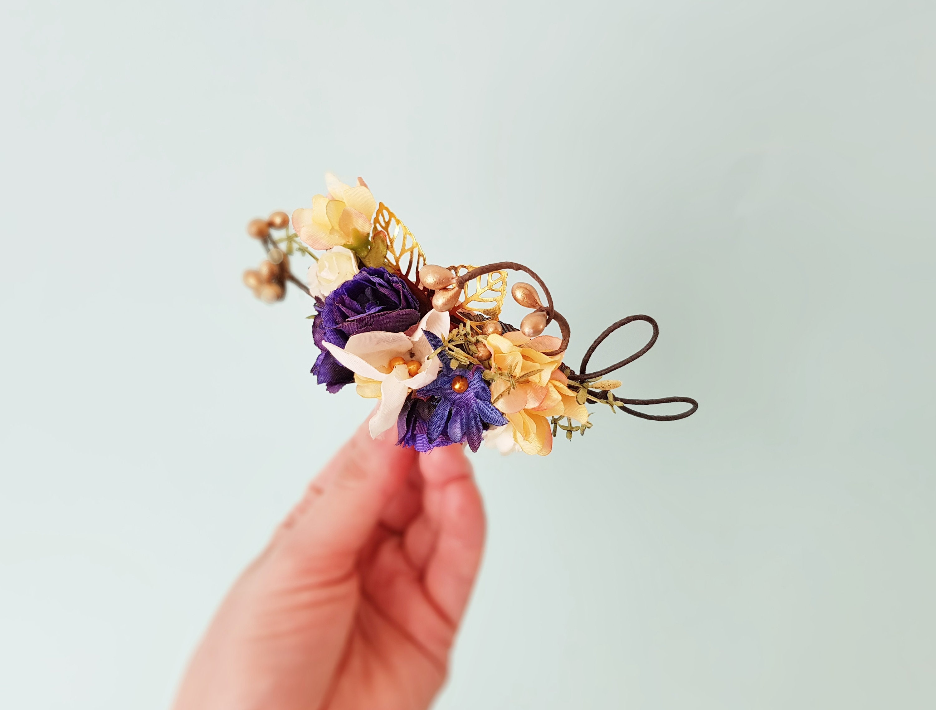 navy hair accessories