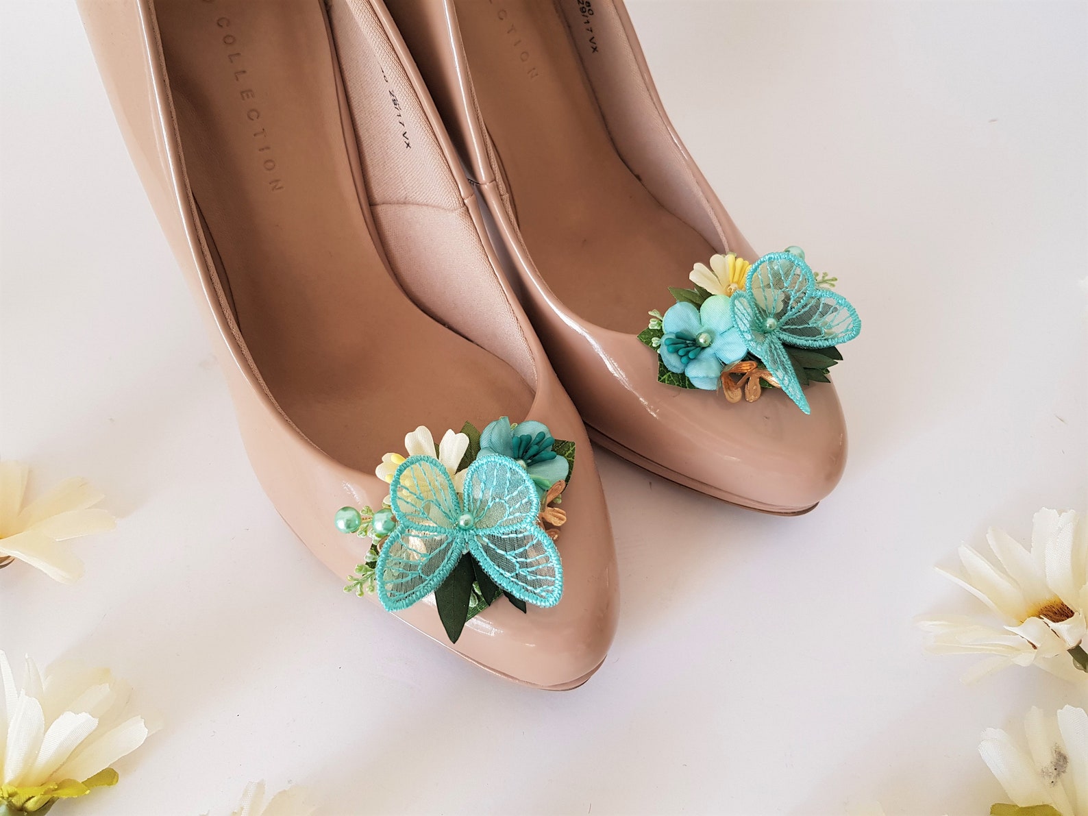 BUTTERFLY SHOE CLIPS Summer Wedding Gift Flower Shoe Clips Etsy