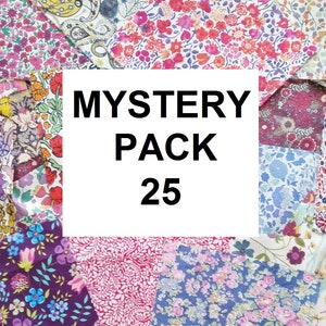Mystery Assorted Liberty London 25 piece 5inch Squares Scrap Charm Pack image 2