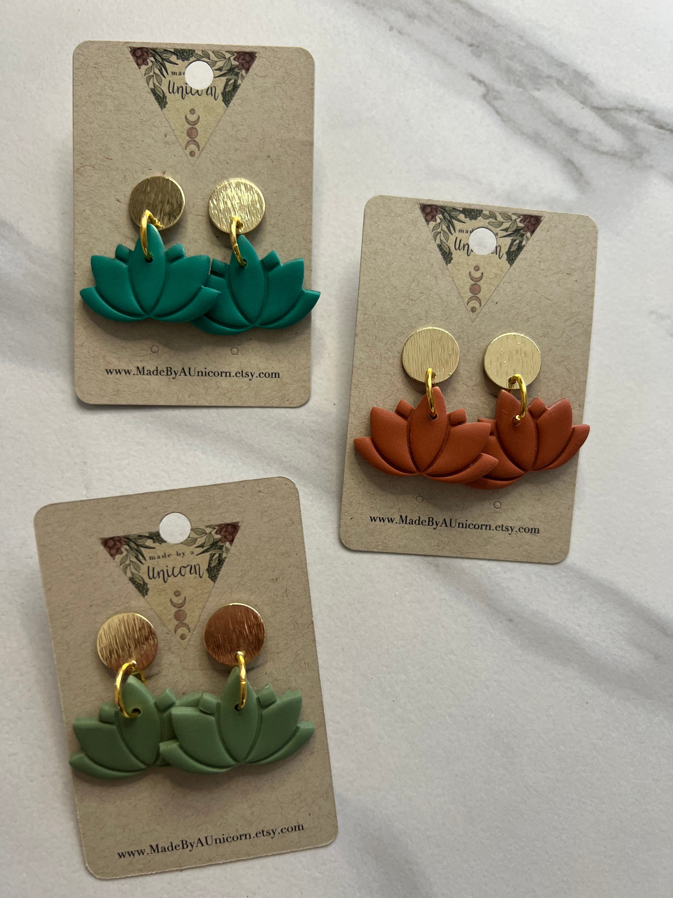 Small Lotus earrings