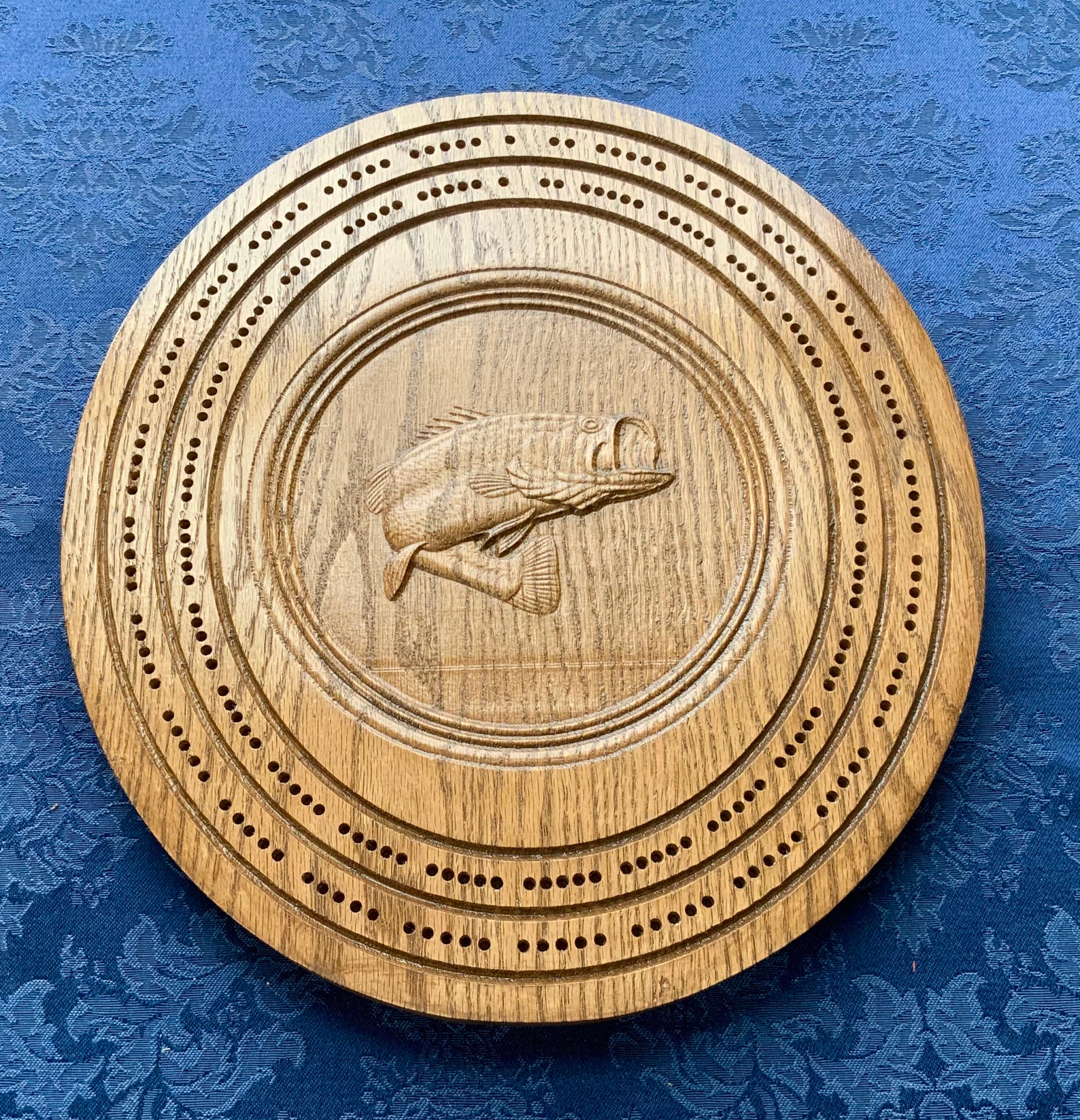 Crib Board Cribbage Game Board Bass Fishing Fish Card Game Etsy UK