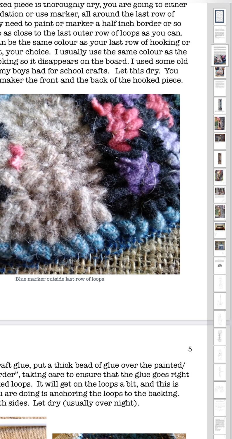 How to Make Hooked Rug Pieces on Boards Digital Pdf Book With Patterns ...