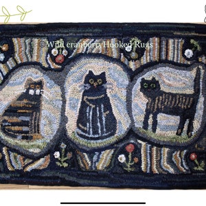 Patrón de enganche de alfombra con gancho de gato primitivo (¡no la alfombra!) Descarga de archivos pdf digitales a su computadora