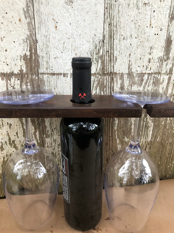 Bottleneck Wine Glass Holder Etsy