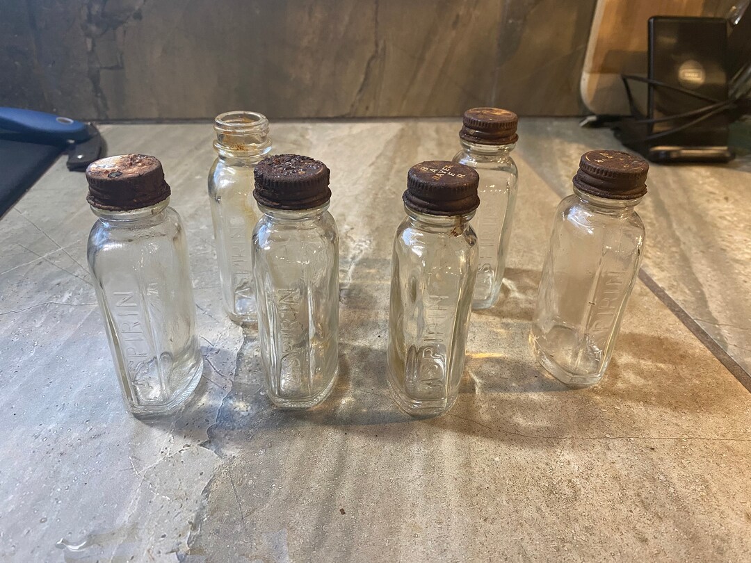 Vintage Bayer Aspirine Bottles Etsy