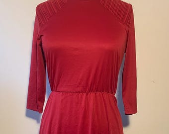 Red silky 70’s-80’s disco dress