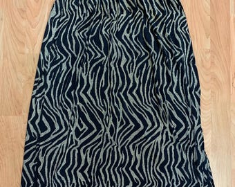 Black and Gold Frazier Lawrence 3x Vintage Skirt