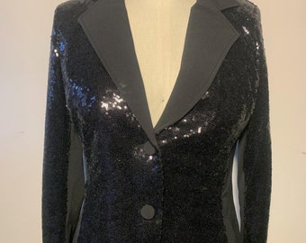 Bob Mackie Wearable Art Sequined Blazer