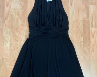 Vestido de punto negro grande de Evan Picone