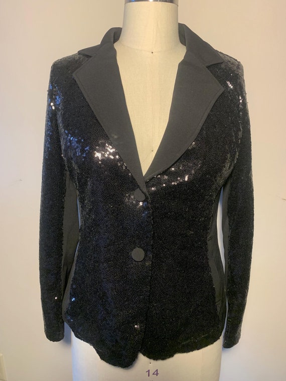 Bob Mackie Wearable Art Sequined Blazer - image 1
