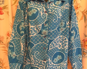 Blusa de mujer vintage de los años 70