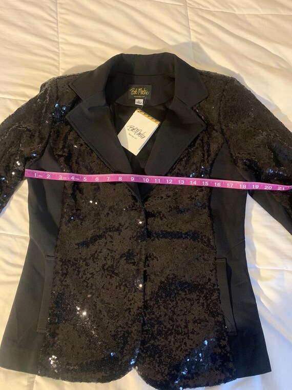 Bob Mackie Wearable Art Sequined Blazer - image 6