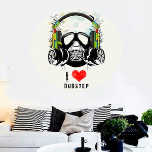 Dubstep Decal, Dubstep Sticker, Dubstep Wall Decor, Dubstep