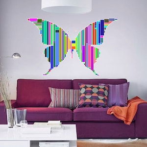 Digital Butterfly Decal, Digital Butterfly Sticker, Digital Butterfly Wall Decor