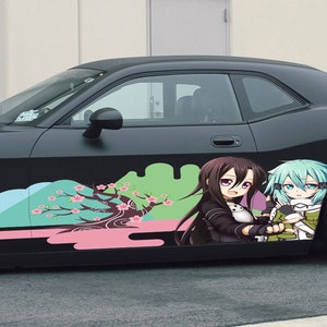 Japanese Anime Vehicle Livery, Manga Theme Side Car Wrap