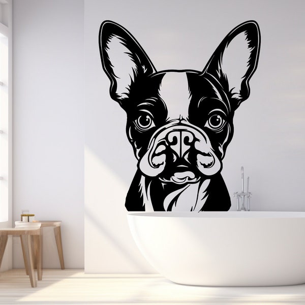 Dog wall decal Dog decor Dog kids Dog wall art Decal Dog Lover Animals anime wall decal Dog Wall Bathroom Wall Decals Stickers Vinyl 009RS