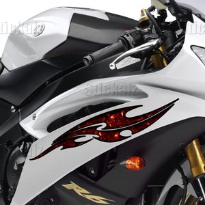 Full Color Crotch Rocket Graphics, Scull Chopper Vinyl, Scull Bike Graphics, Scull Motorcycle Sticker,