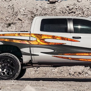 Tribal Truck Vinyl Graphics, Truck Side Wrap, Carbon Fiber Car Sticker, Carbon Fiber Tribal Truck Decal, 3D Car Decal, Tribal Car Decal