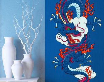 Dragon Sticker, Dragon Wall Decal