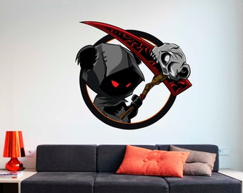 死神ゴシックアートウォールステッカーデカール壁画ポスターオフィス 