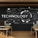 Technology Vinyl Wall Art Decal, Circuit Board Wall Decal, Office Wall ...