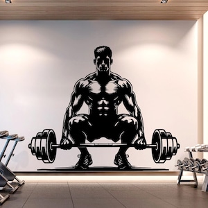 Gym Wall Decor Monster Body Fitness Wall Art Gym Wall Decals Gorilla Wall Decal Crossfit Gifts Home Gym Wall Sticker Gym 482RS
