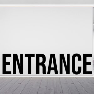 Entrance, Office Decor, Office Decals, Wall Sticker, Office Walls, Office, Wall Art, Wall Decal, Office, Motivational, Wall Decor 463LU