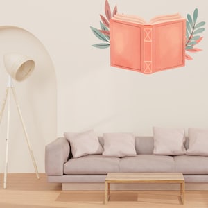 Library vinyl wall art decals, Books wall decor, library wall decal, education decals, reading room, nurseries, school, kids gifts 638LU