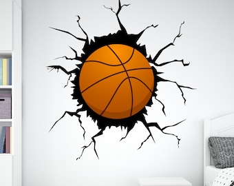 Basketball Ball wall decal Ball wall art Sport Wall Decal Kids Decal Basketball Gifts wall Vinyl Wall Sticker Boy Room 1180RS