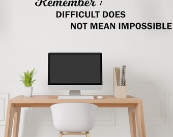 Calcomanía de pared para oficina, calcomanía con cita para empleados de oficina, calcomanía de pared motivacional e inspiradora para trabajo en equipo, decoración para oficina 453LU
