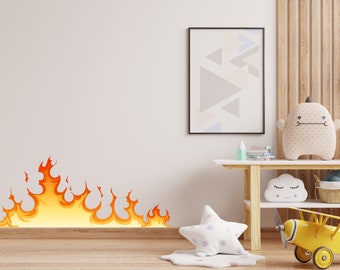 Flames decals Fire Place wall art Flame Decoration Fire flame wall vinyl decal stickers art design burning murals fire home decoration 334LU