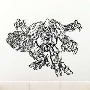 Robot Movie Hero Anime Action Vinyl Peal And Stick Removable Sticker Decal L1363