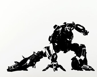 Robot Movie Hero Anime Action Vinyl Peal And Stick Removable Sticker Decal L1363