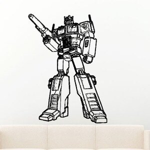 Robot Movie Hero Anime Action Vinyl Peal And Stick Removable Sticker Decal L1361