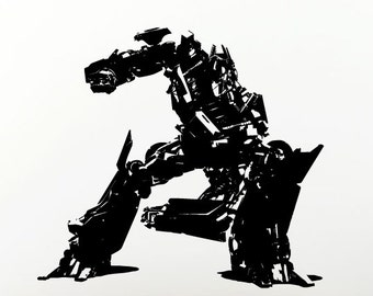 Robot Movie Hero Anime Action Vinyl Peal And Stick Removable Sticker Decal L1363