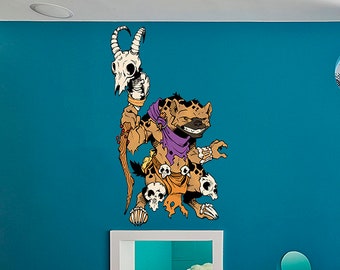 Fantasy Hyena Decal, Fantasy Hyena Sticker, Fantasy Hyena Wall Decor