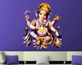 Ganesha Goddess Elephant Wall Decal, Ganesha Goddess Elephant Wall sticker, Ganesha Elephant wall décor