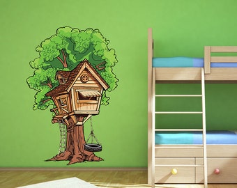 Tree House Wall Decal, Tree House Wall sticker, Tree House wall decor, Tree House Wall Art