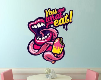Ice Cream Wall Decal, Ice Cream Sticker