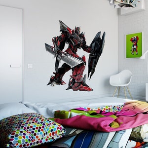 Transformer Wall Decal, Transformer Wall sticker, Transformer wall decor
