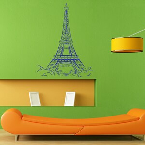 Eiffel Tower Paris City France Monument Wall Sticker Vinyl Mural Decal Home House Apartment Art Decor FREE SHIPPING L053