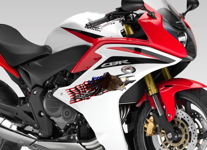 American Flag Decal for Motorcycle US Flag Racing Bike Wrap US Etsy